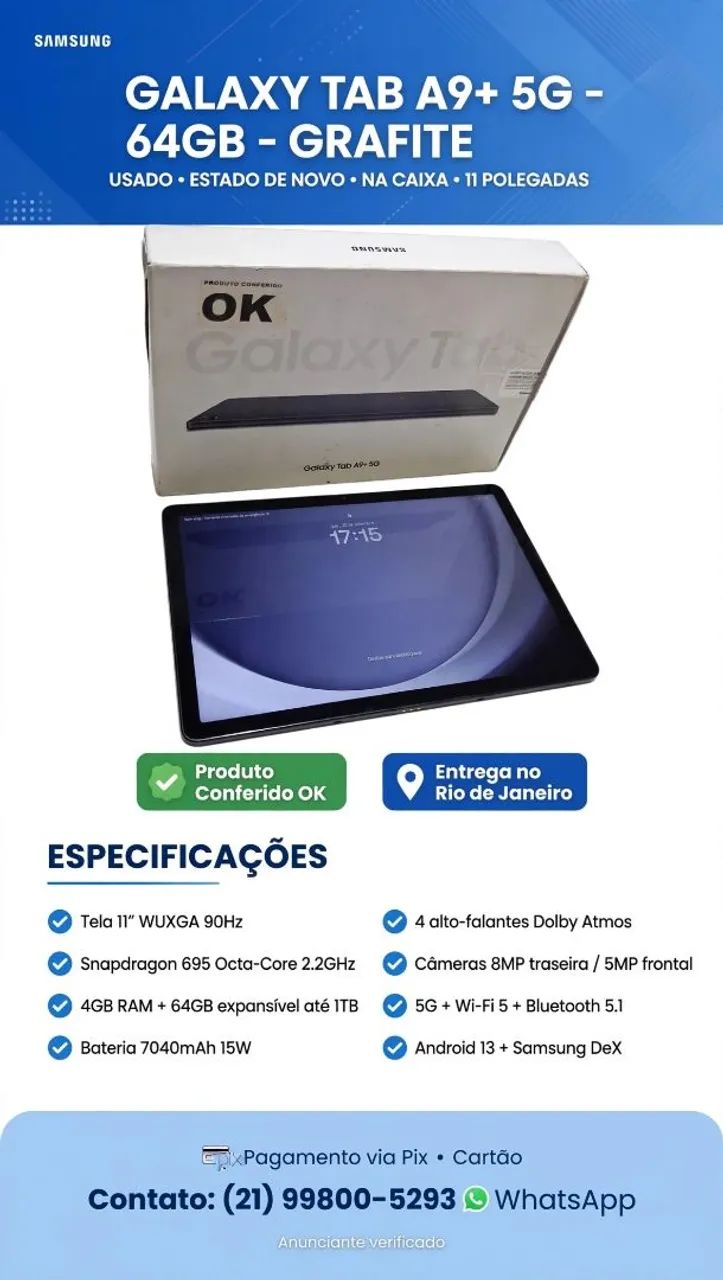 Tablet Sansung Galaxy Tab A9+ 5g - Foto 4
