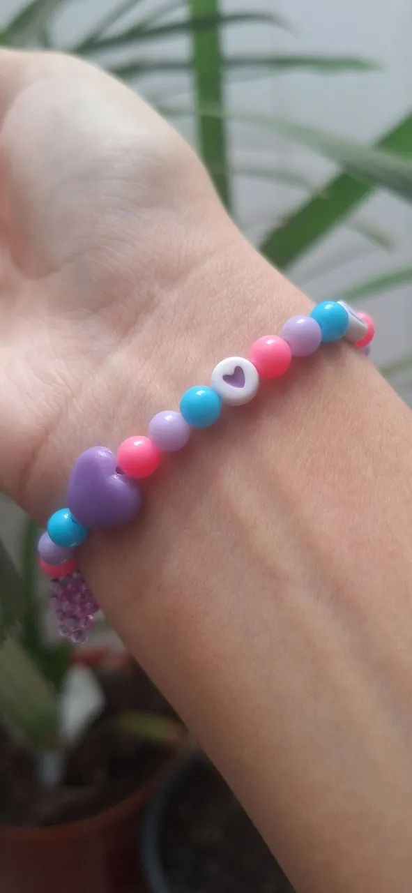Bracelete de miçangas artesanal personalizado e pronta entrega - Foto 3