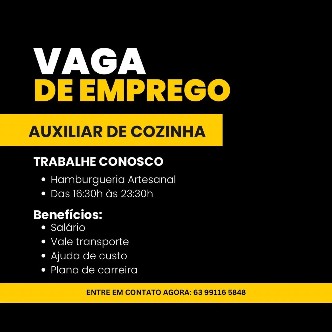 VAGA DE EMPREGO