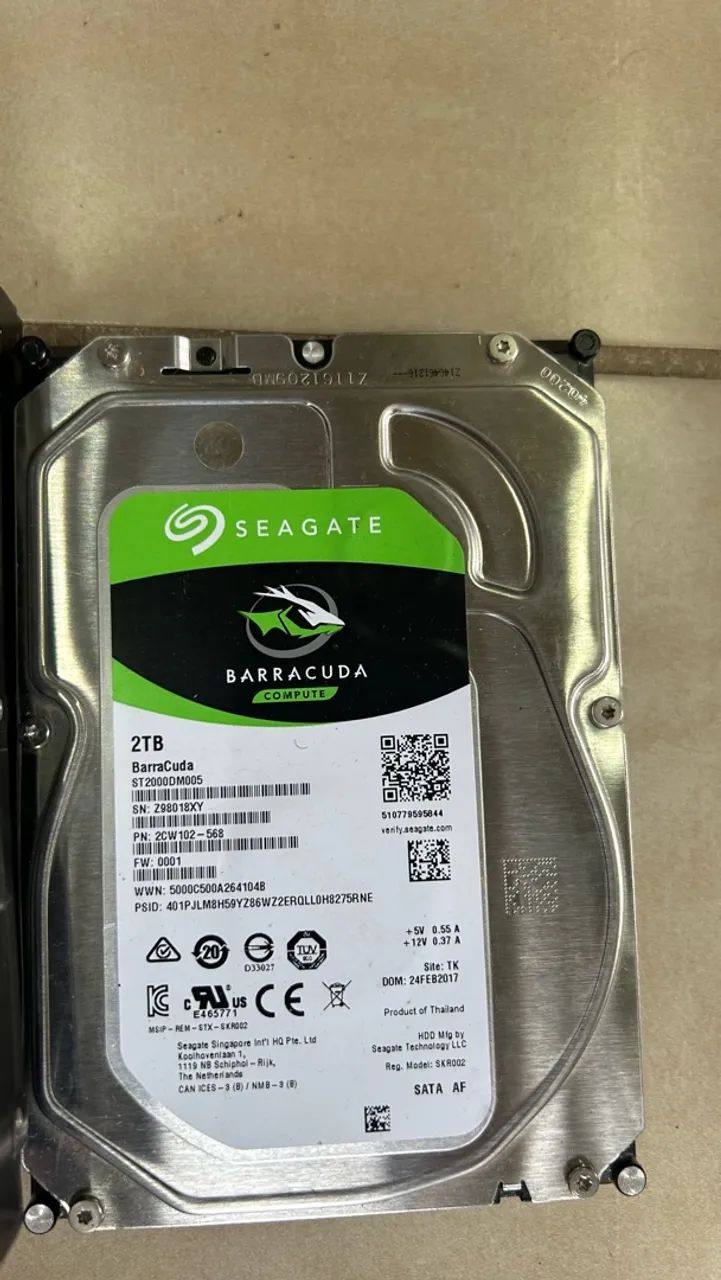 HD 2tb SEAGATE BARRACUDA 