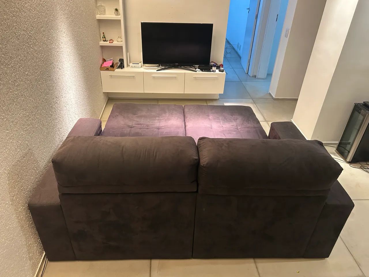 SOFÁ RETRÁTIL E RECLINÁVEL 2,02M - 8 POSIÇÕES ENCOSTO - Foto 3