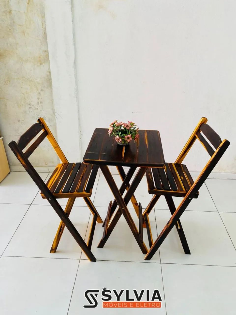 Conjunto de bistrô dobrável invernizada  - Foto 3