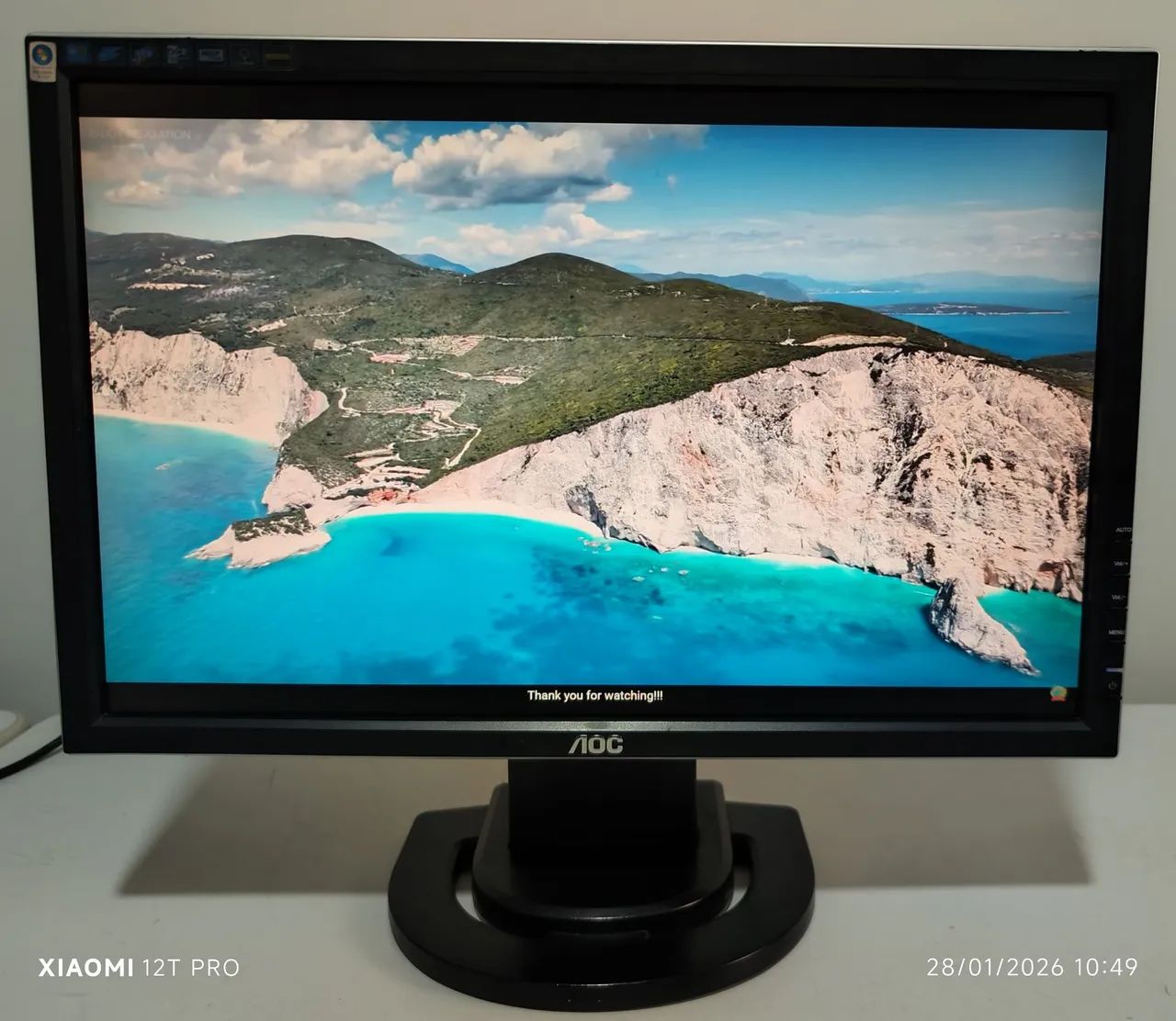 Monitor Tela Aoc 20 com defeito 