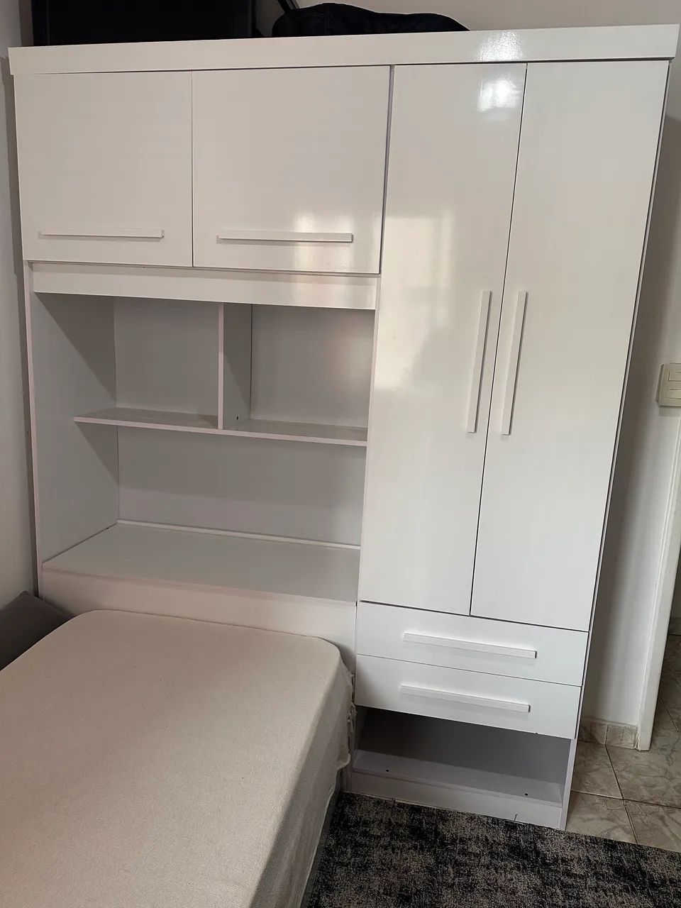 Guarda Roupa Branco com Bicama  - Foto 2