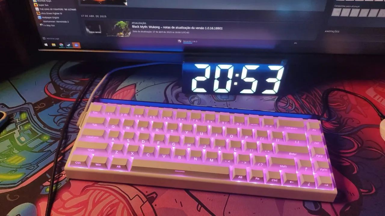 Teclado magnético Aula 68HE