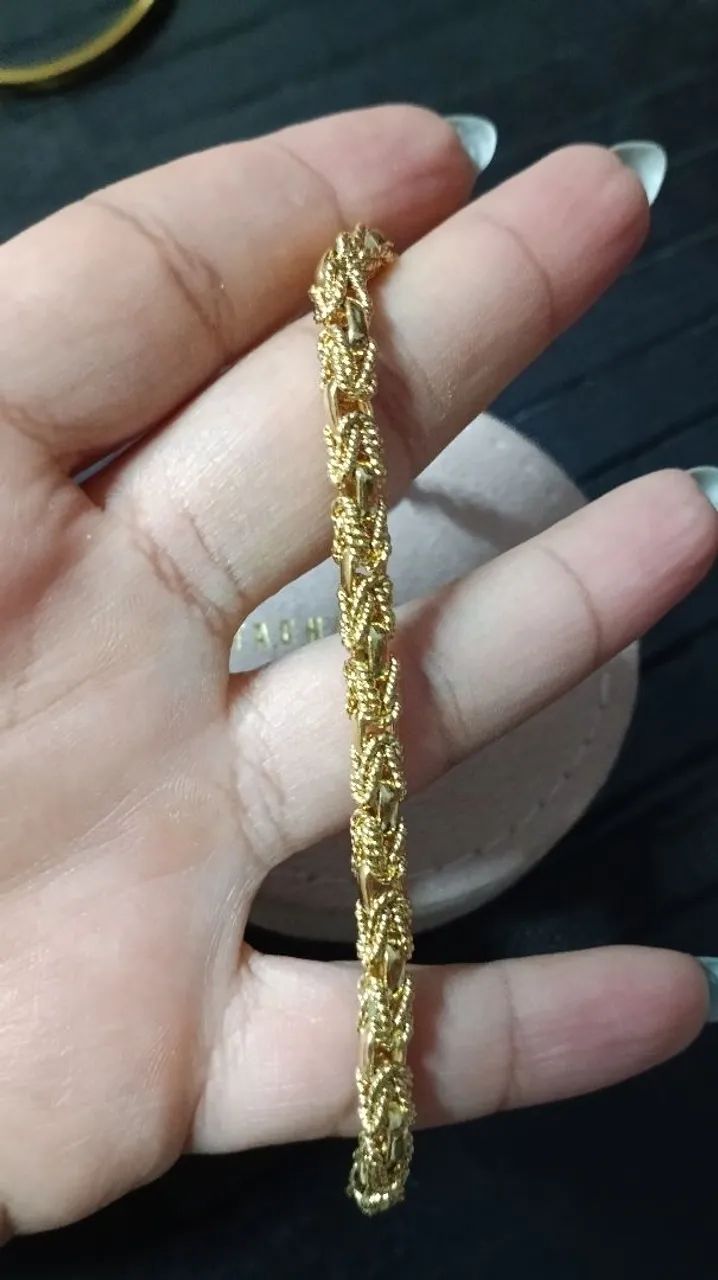 Pulseira banhada a ouro  - Foto 5