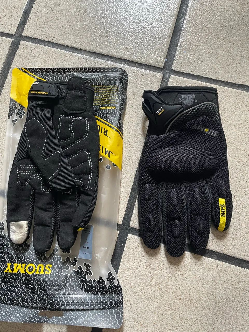Luva motociclista reforçada 