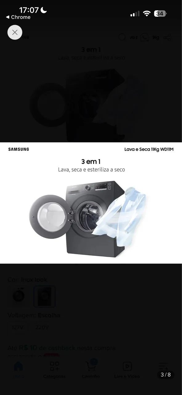 Lava e seca Samsung  - Foto 5