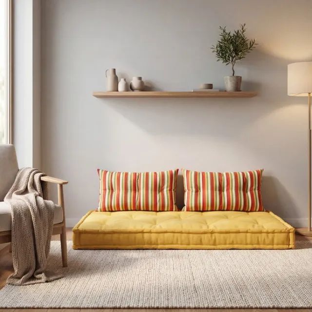 ALMOFADA FUTON TURCO,COM BORDAS, SOB MEDIDA.  - Foto 3