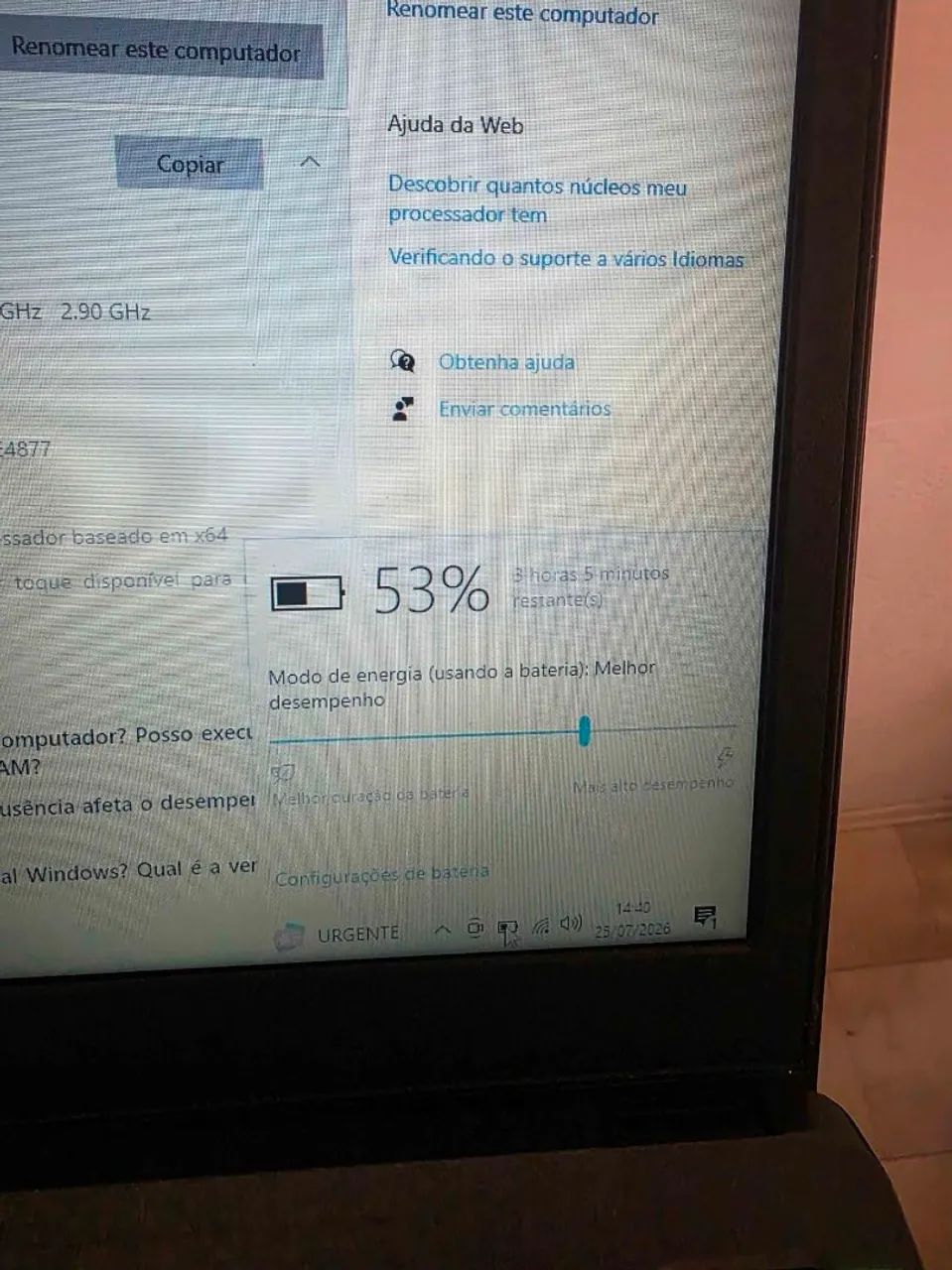 Notebook i7 + 8gb ram + SSD 256gb - Foto 5