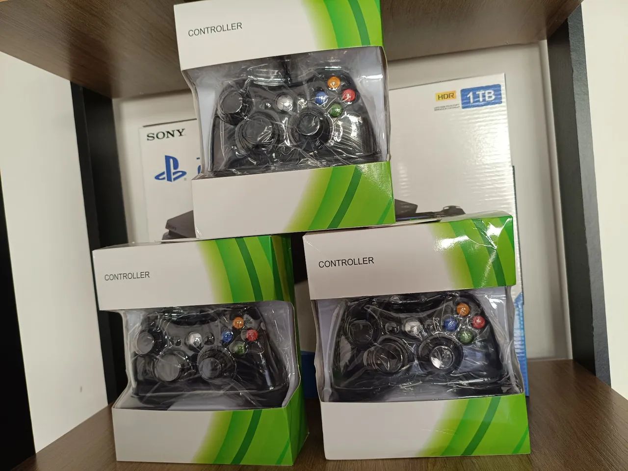 Controle Xbox 360 com fio compatível com Pc 