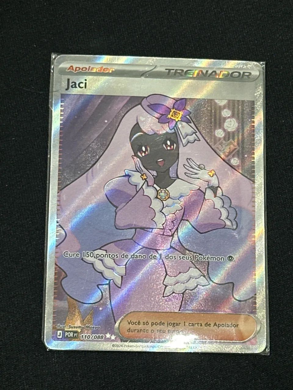Carta Pokémon treinador apoiador Jaci
