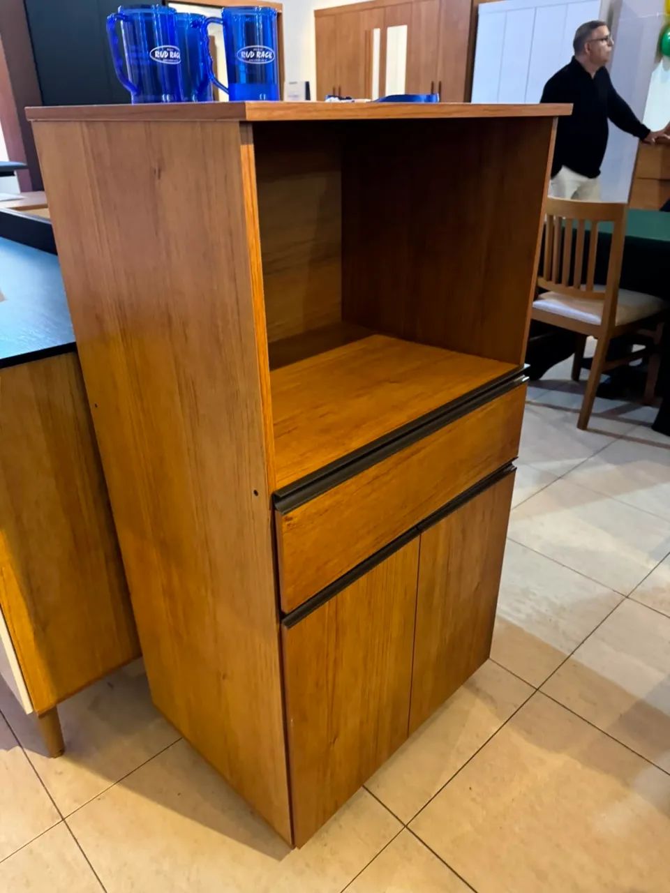 ?Balcão de Microondas Novo Com Gaveta 