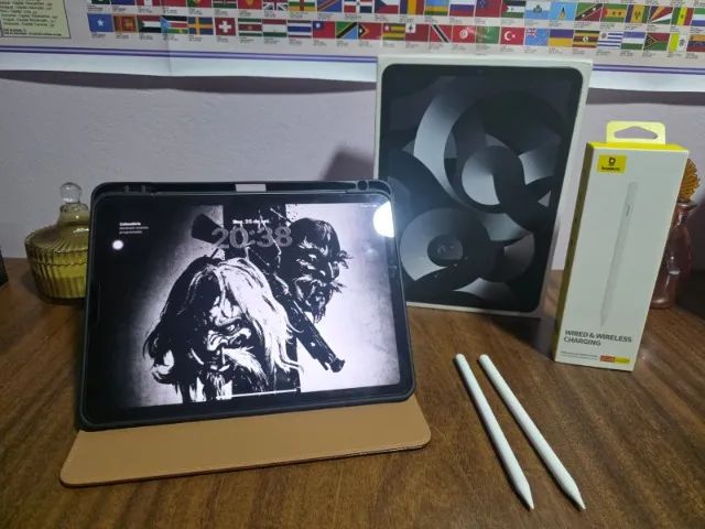 Ipad Air 5 M1 256 gb + Capa + 2 Canetas