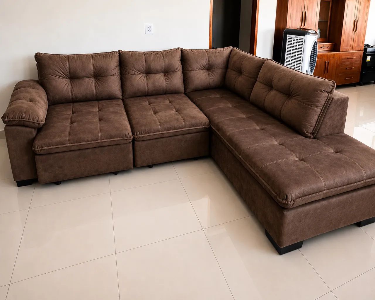 SOFÁ TAUROS - CHAISE TANTO PARA DIREITA QUANTO PARA A ESQUERDA  - Foto 4