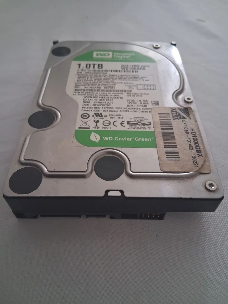 HD Western Digital 1.0TB