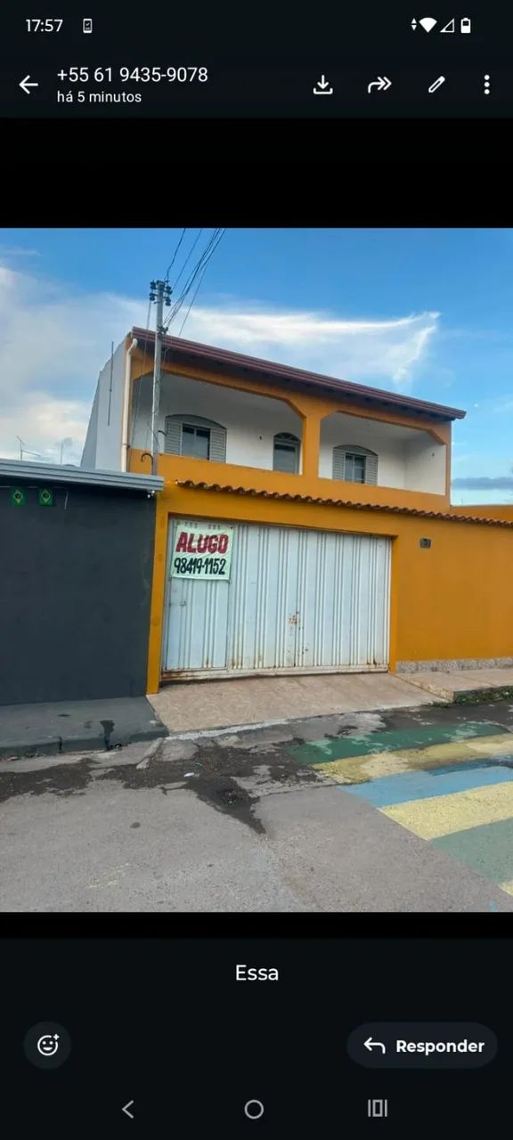 Alugo casa AR 7 e AR 8