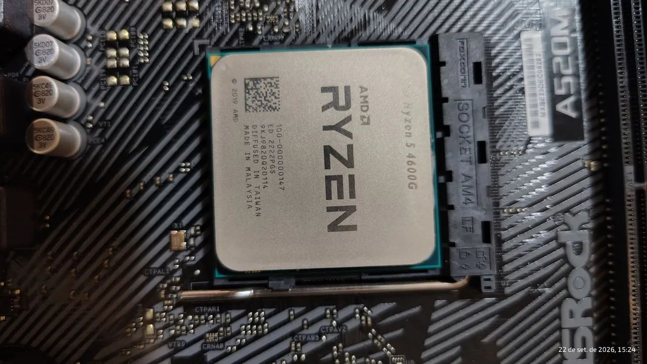 Processador AM4 Ryzen 5 4600g  - Foto 4