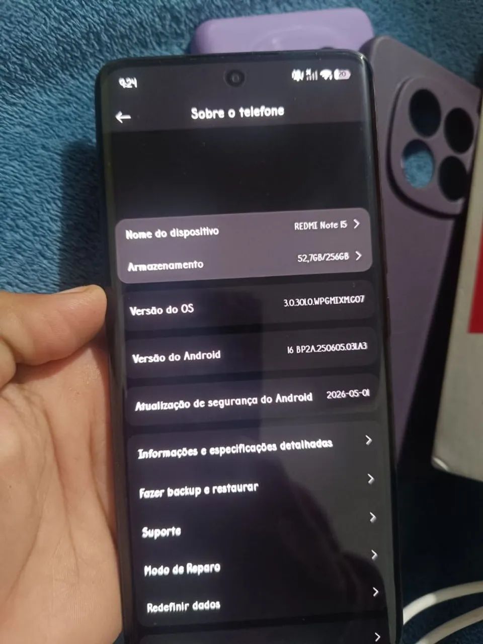 Vendo celular note 15 256gb 8 de ram  - Foto 3