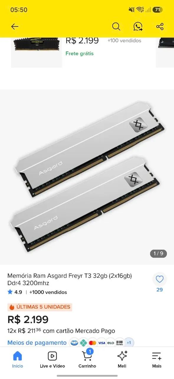 Memoria ram ddr4 3200mhz