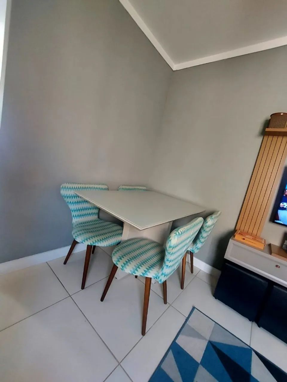Conjunto Mesa de Jantar + 4 Cadeiras 120x80 - Foto 4