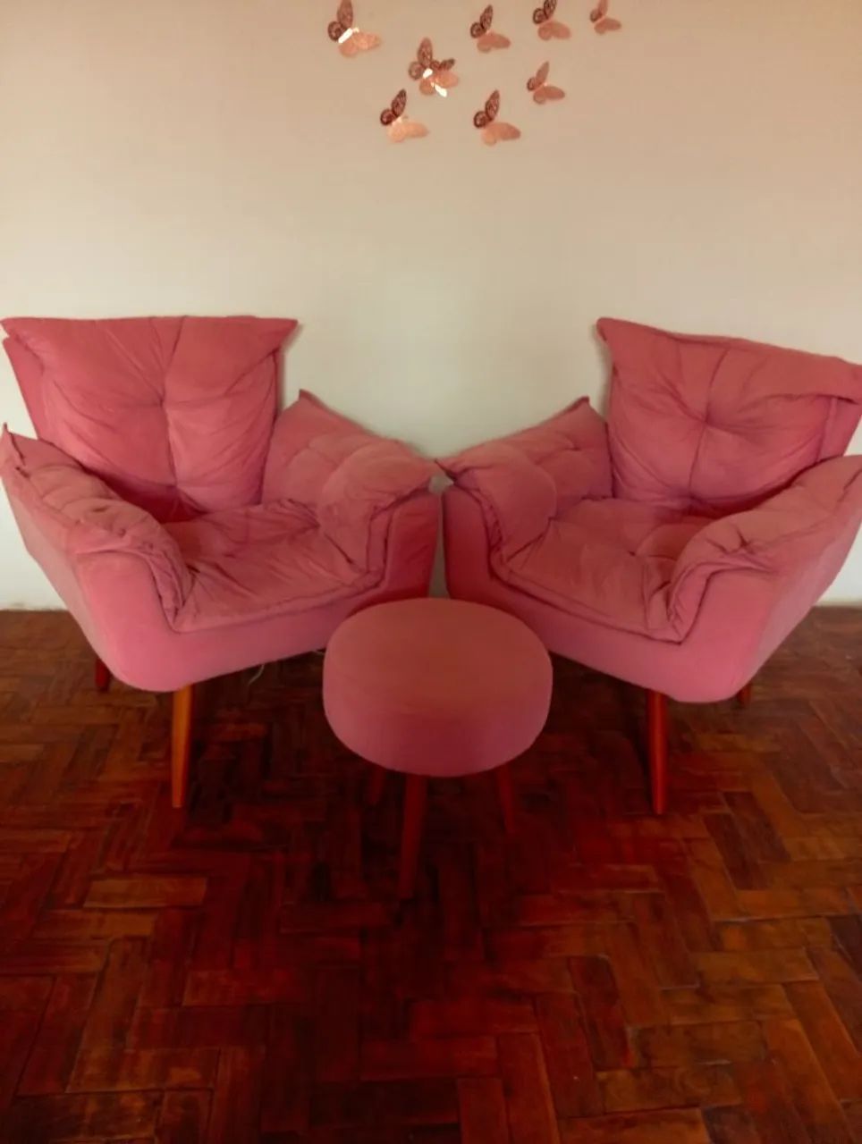 Jogo de poltronas com puff - Foto 3