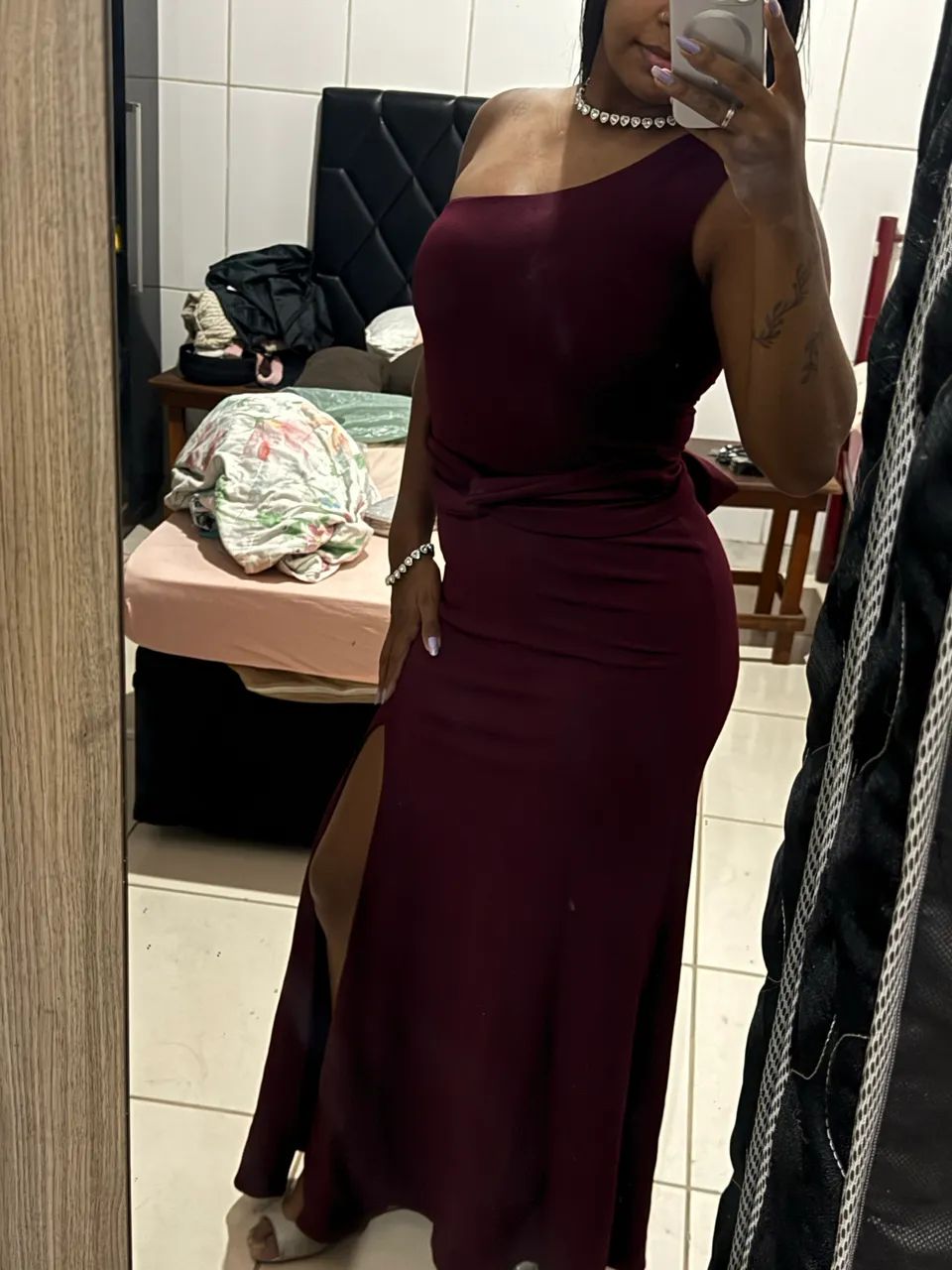Vestido Marsala Longo - Foto 3