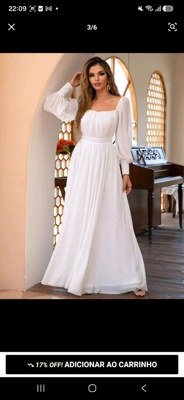 Vestido de casamento branco - Foto 5