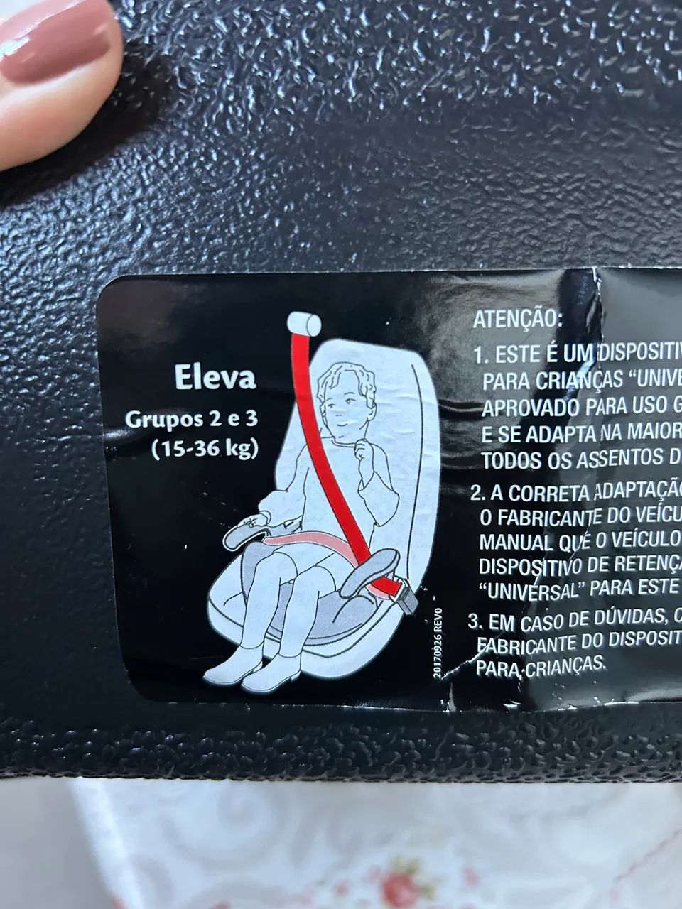 Assento de elevação para auto-infantil - Foto 3