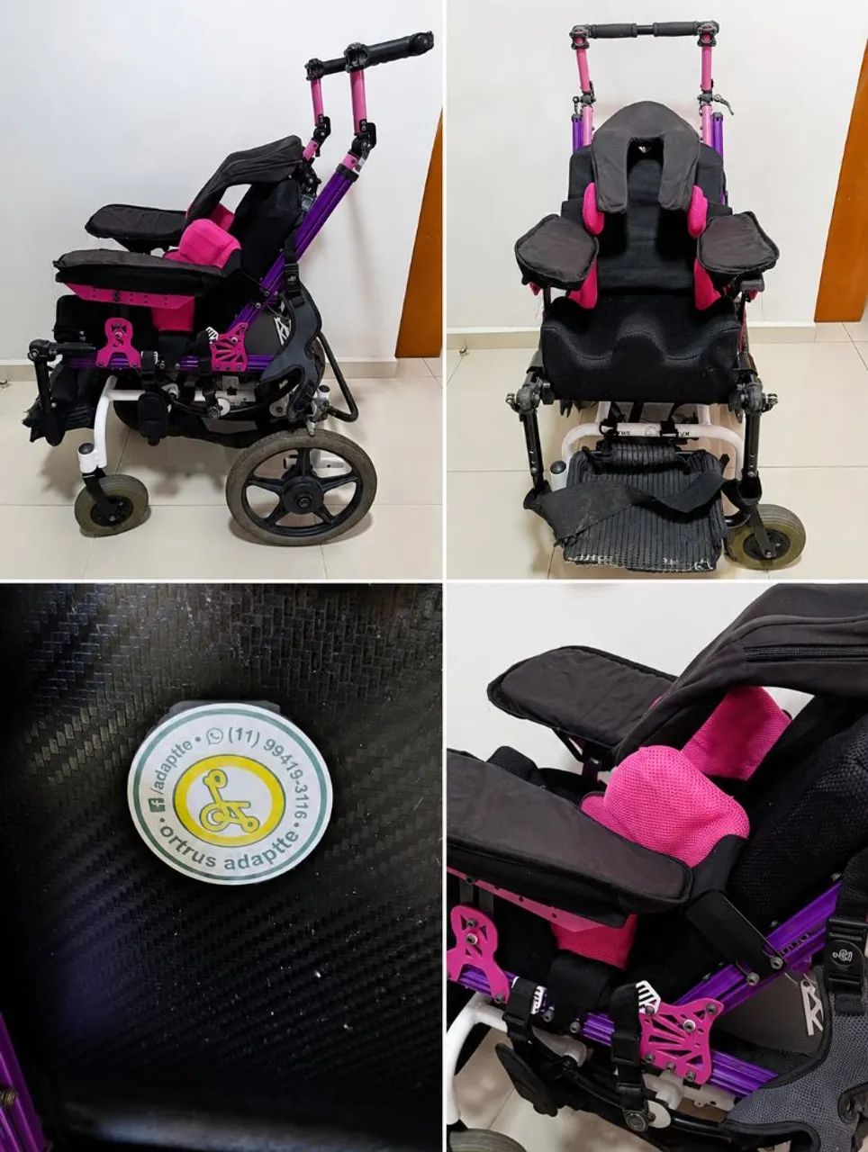 Cadeira de Rodas Postural Infantil ADAPTTE ORTRUS - Foto 3