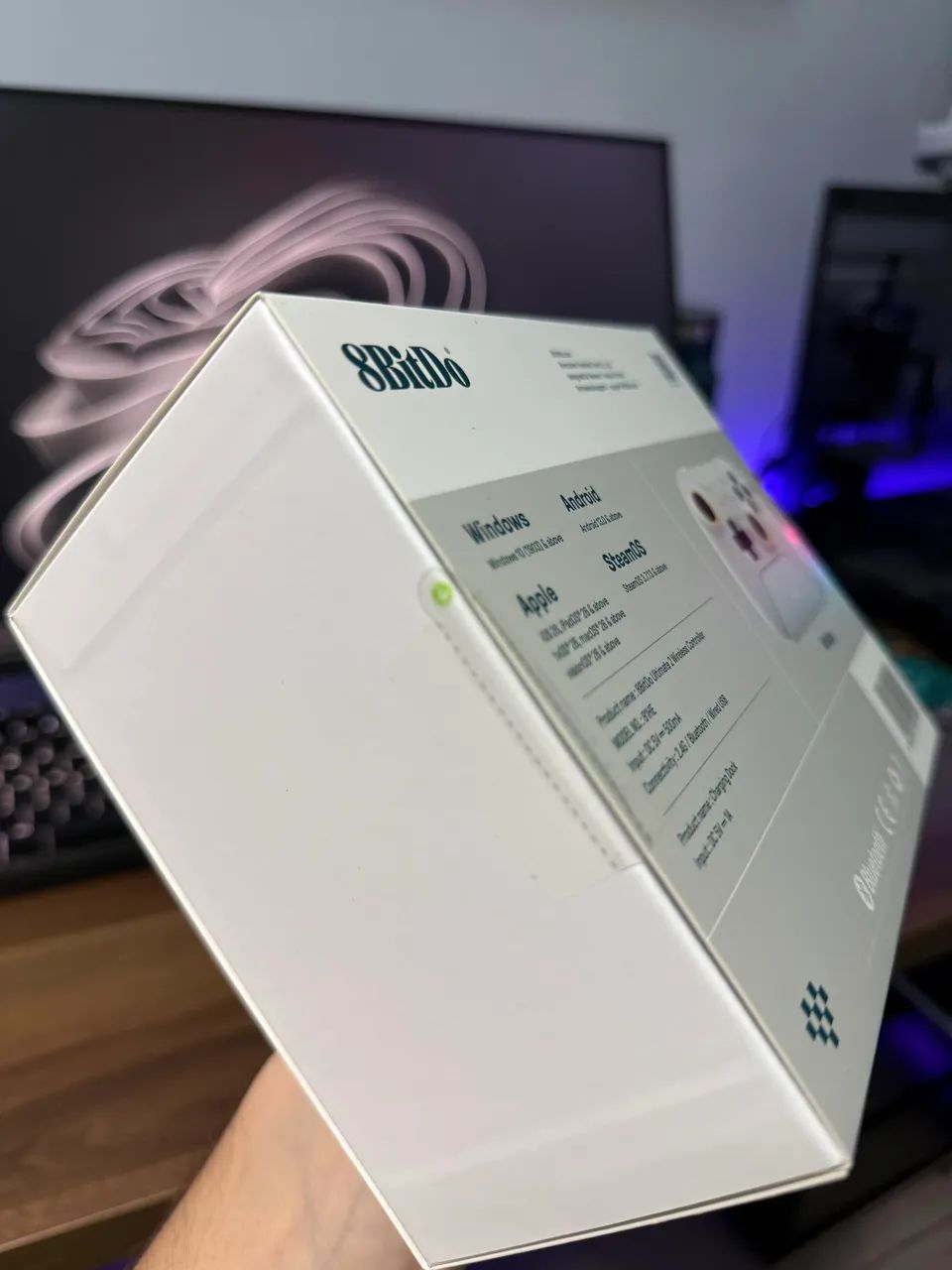 Controle 8bitdo Ultimate 2 Wireless, Branco - Foto 2