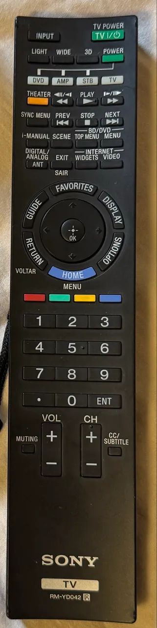 Controle TV Sony RM-YD042
