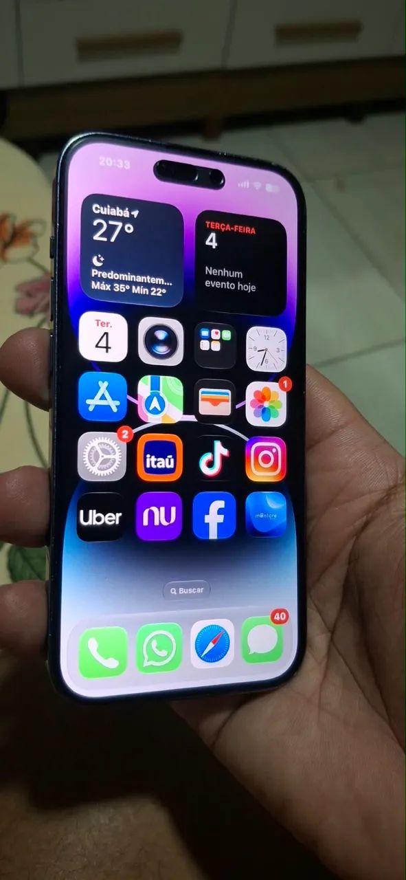 Iphone 14 pro 256gb roxo - Foto 2