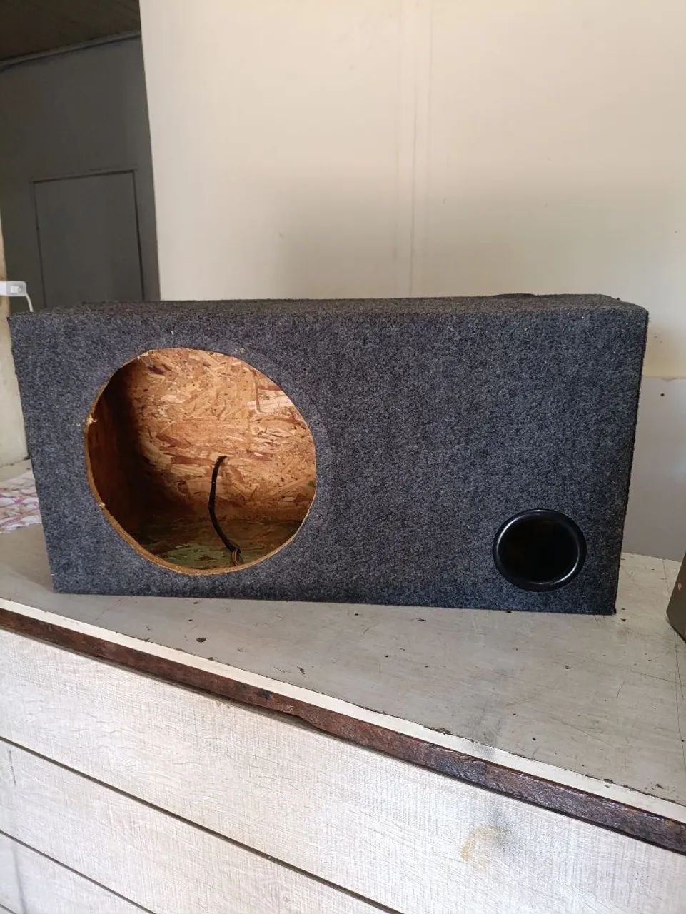 Caixa para subwoofer de 12 polegadas 