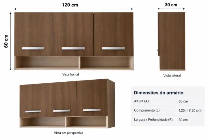 Jogo cozinha 3 peças - Seminovo  - Foto 3