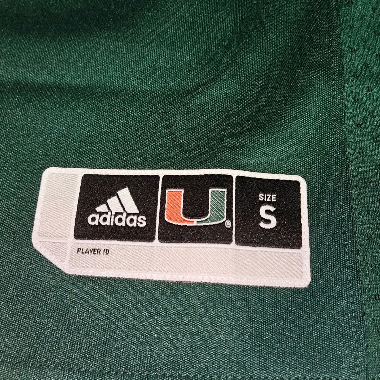 Camisa de Futebol Americano Adidas NCAA Miami Hurricanes #1 . - Foto 5