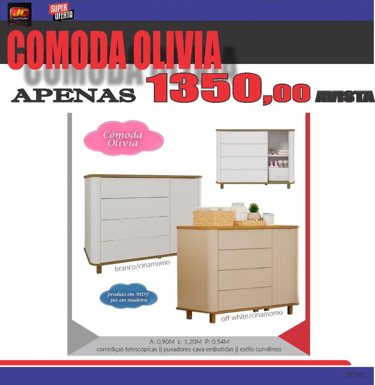 COMODA OLIVIA MDF PROMO