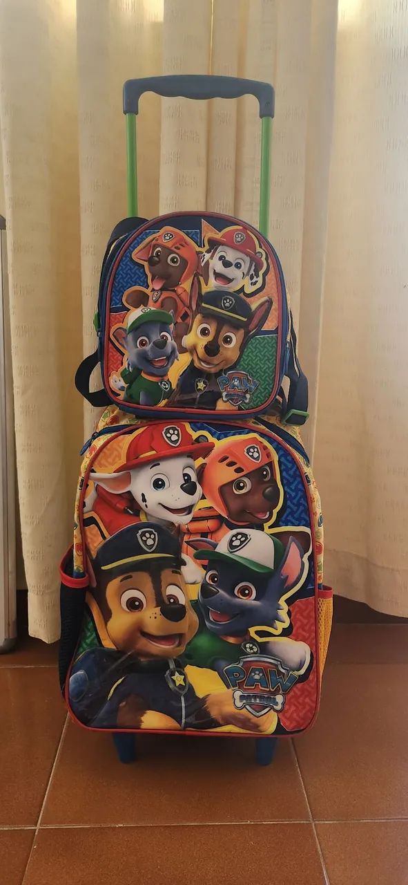 Mochila infantil e lancheira Patrulha Canina