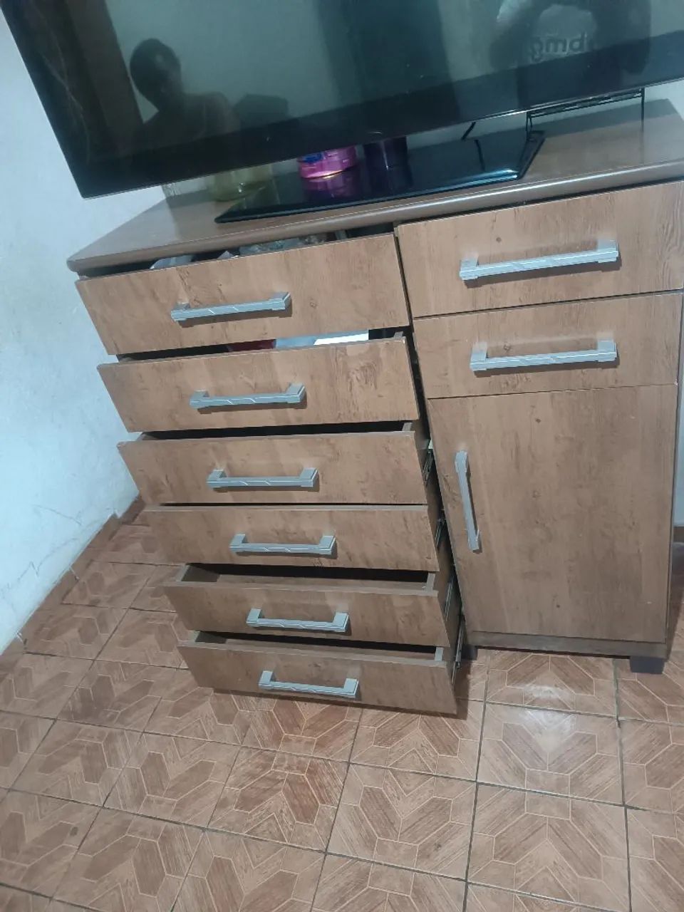 Como grande com sapateira e gaveta perfeito estado  - Foto 4