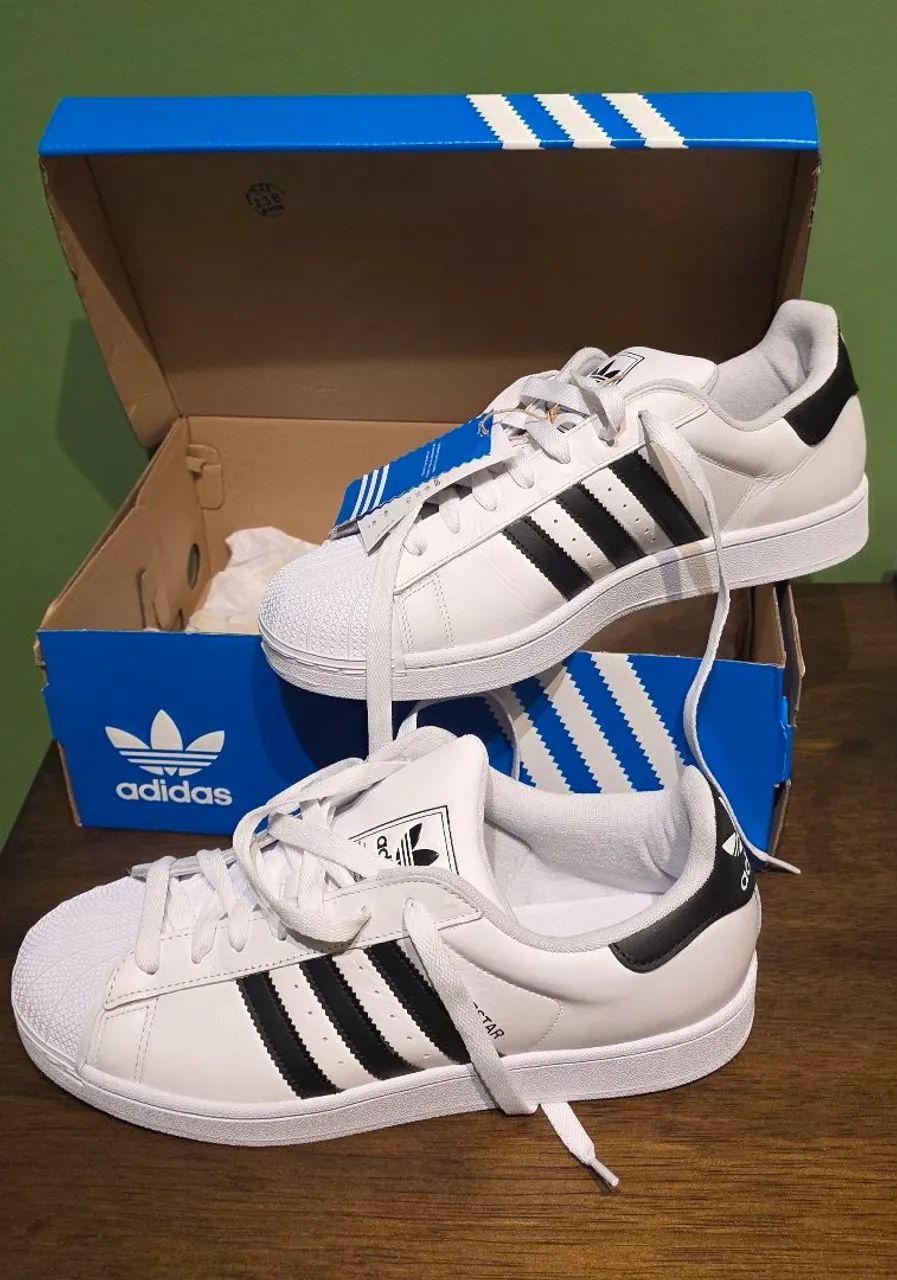 Tenis adidas superstar II branco tamanho 43, novo, na caixa, sem uso, original. - Foto 5