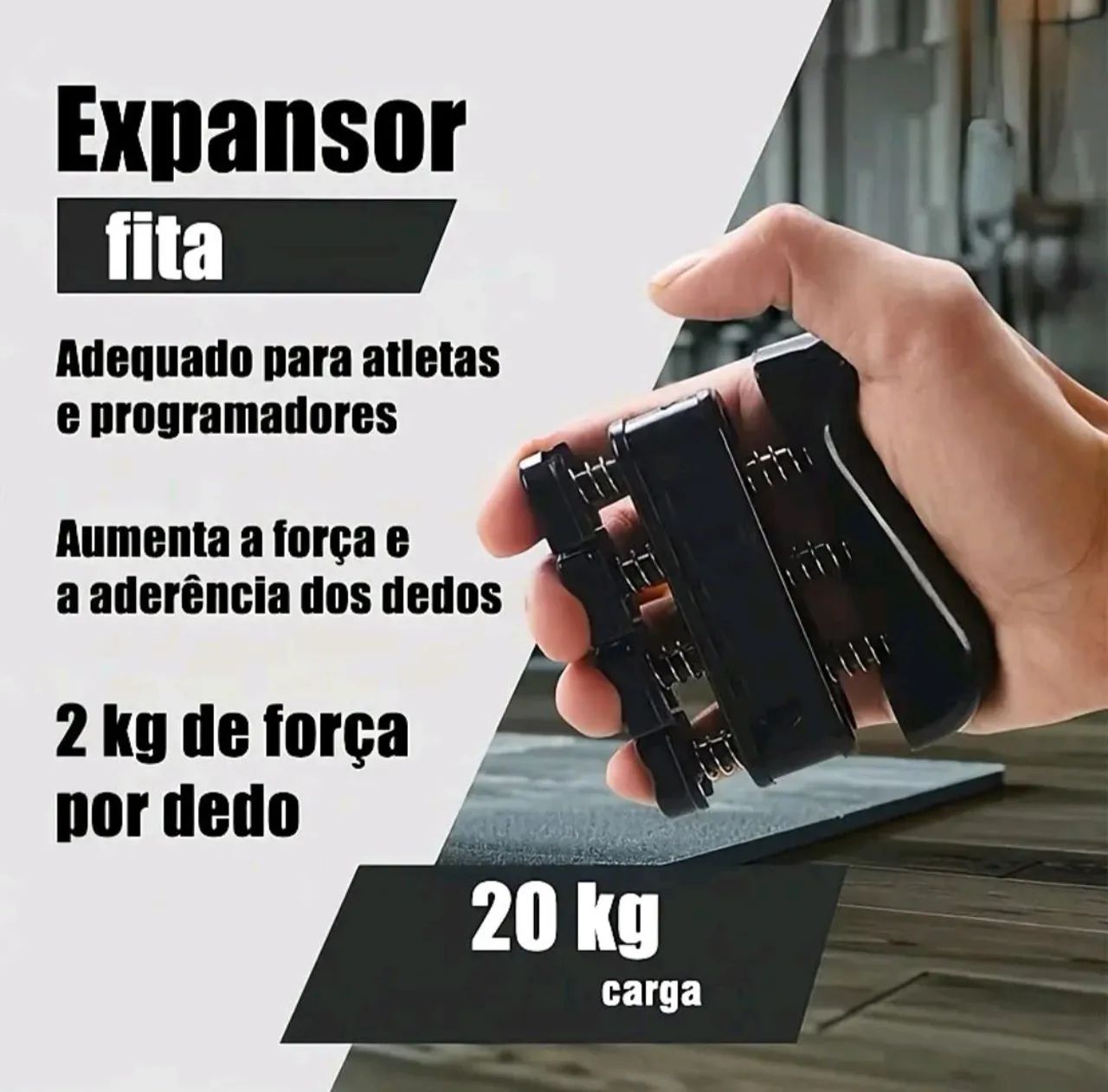 Kit Fortalecedor de mão e antebraço ajustável com 5 peças  - Foto 3