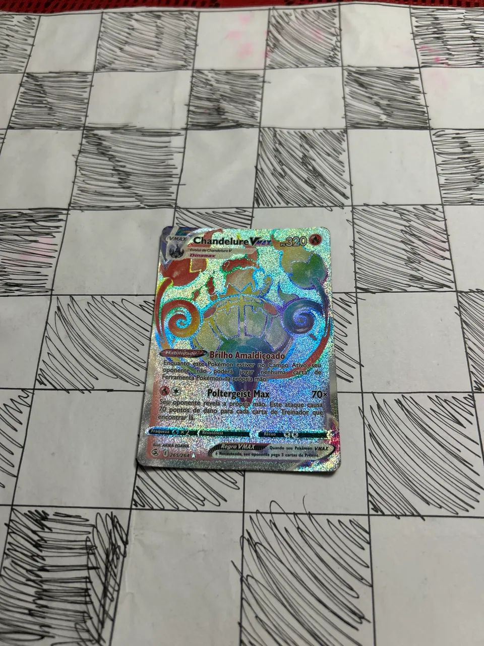 Carta Pokémon Chandelure Vmax 