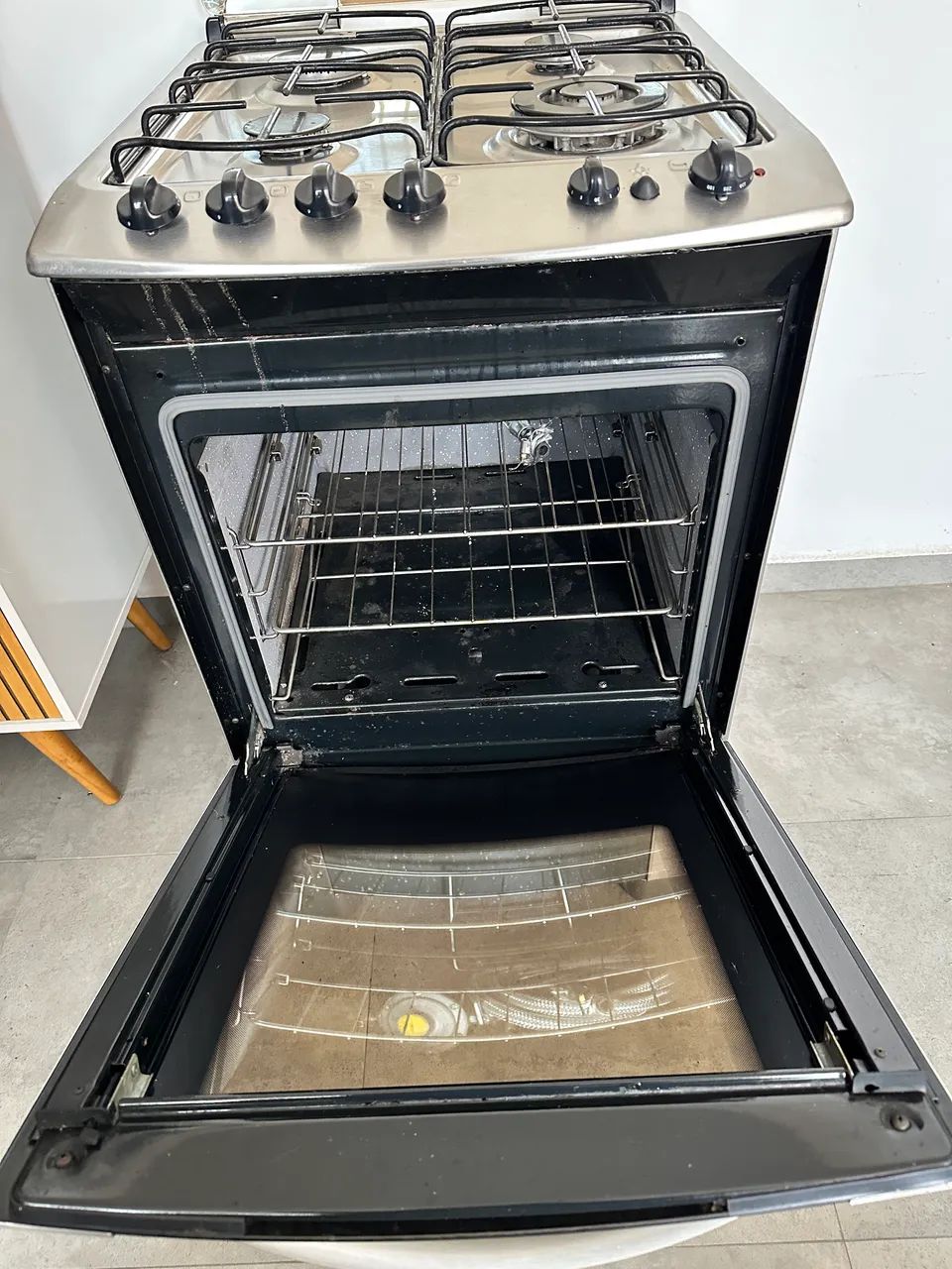 FOGÃO ELETROLUX INOX 4 bocas - Foto 4