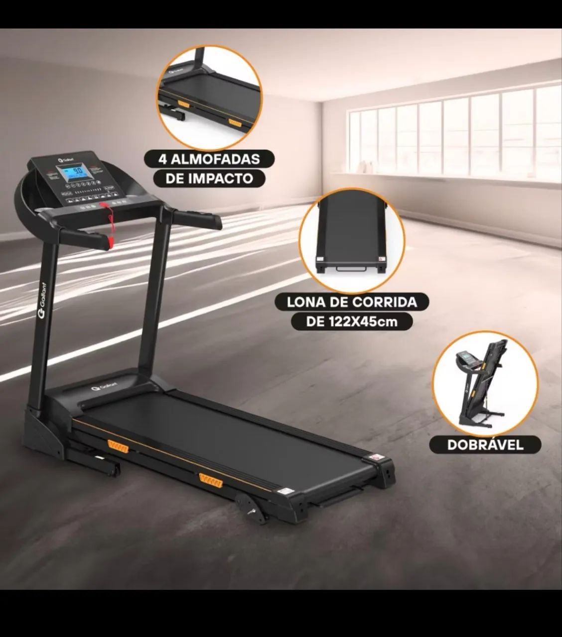 Esteira ergométrica Gallant Elite 2.9hp 220v  - Foto 3