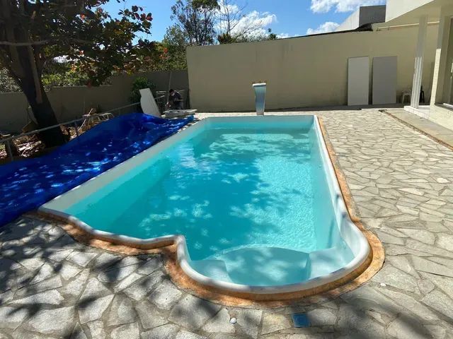 Piscina de Fibra / com rápida instalação 9 mts 