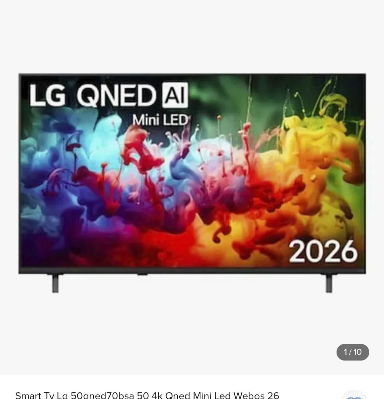 vendo tv smart LG QNED 50 polegadas nova lacrada nunca foi usada abro testo na hora  - Foto 5
