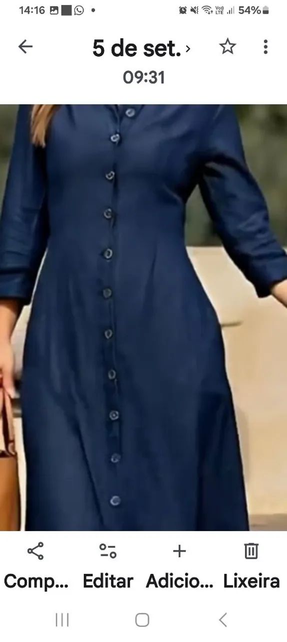VENDE-SE VESTIDOS JEANS PELA METADE DO PREÇO  - Foto 2