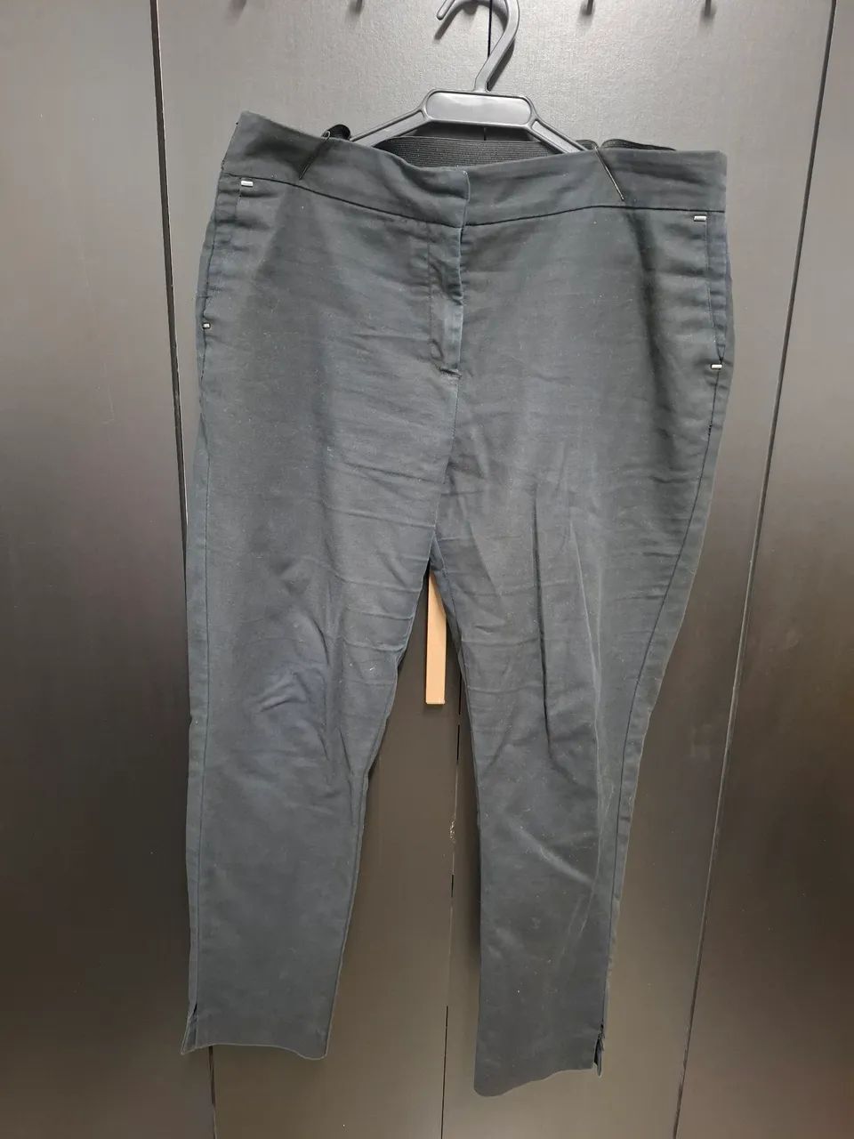 Calça preta com elástico tam GG 