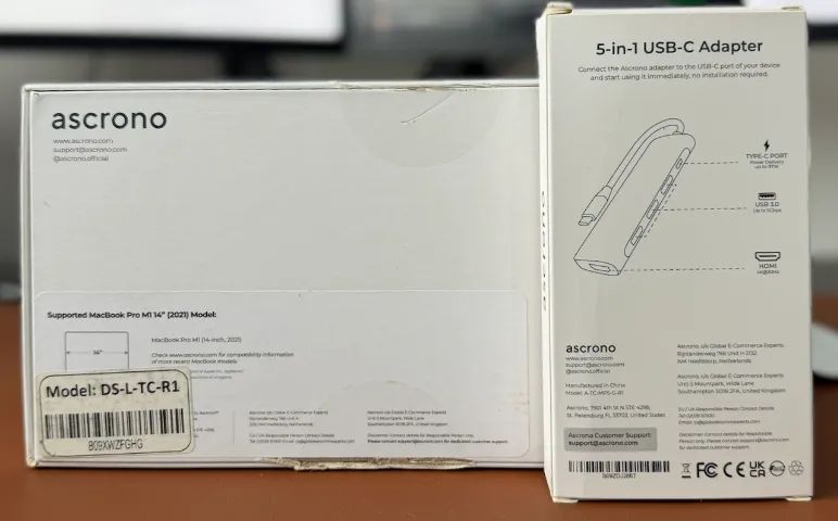 Docking Station Ascrono MacBook Pro 14 polegadas + Adaptador, novo e sem uso - Foto 4