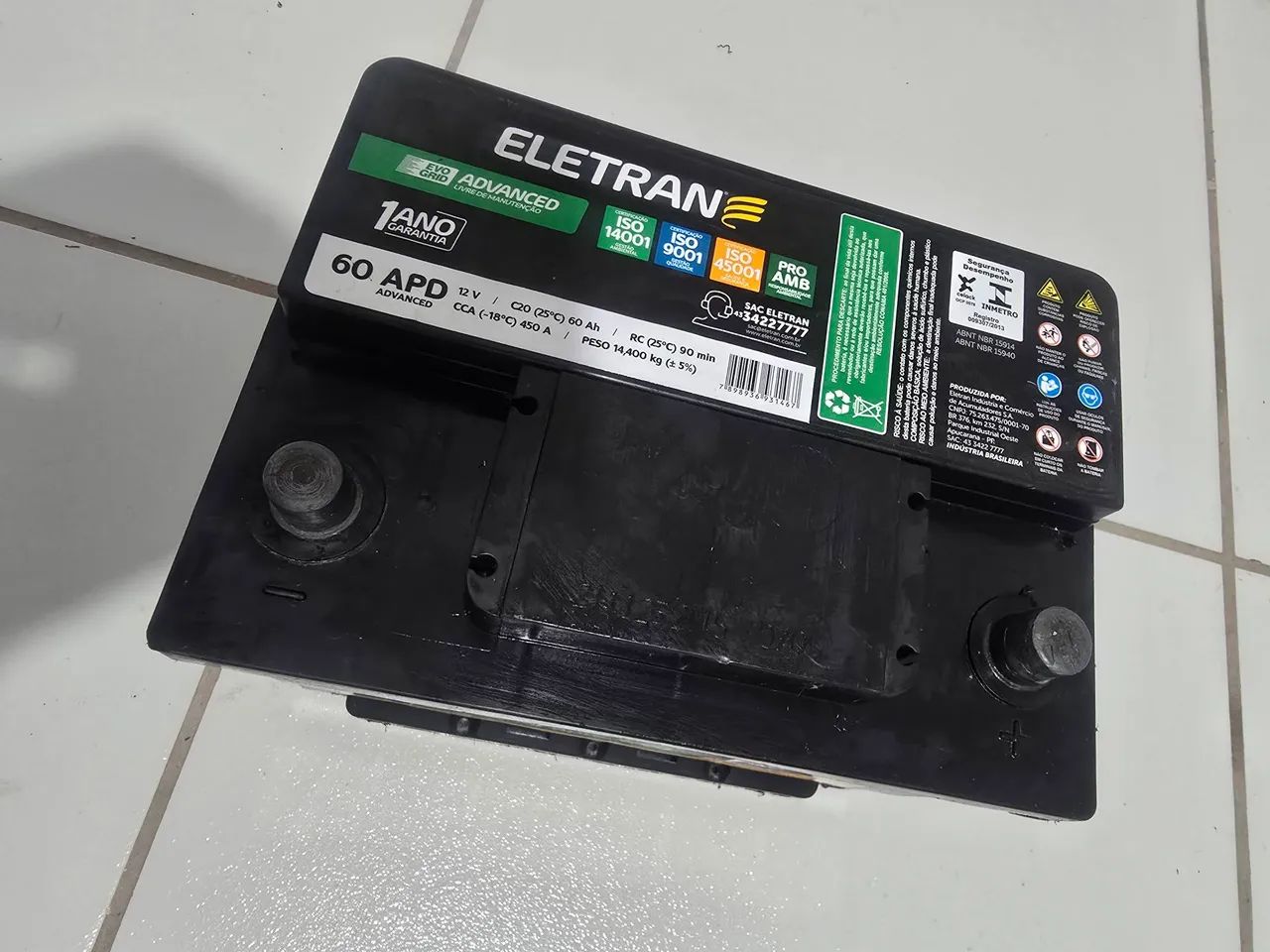Bateria Eletran 60 ah ( 2026 ) - Foto 3